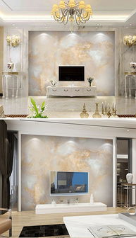 TIF不分層高清大理石紋電視背景墻的設計與應用